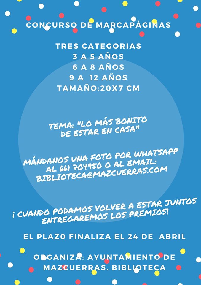 Concurso de marcapáginas