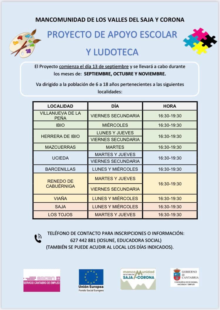 Proyecto de Apoyo Escolar y Ludoteca