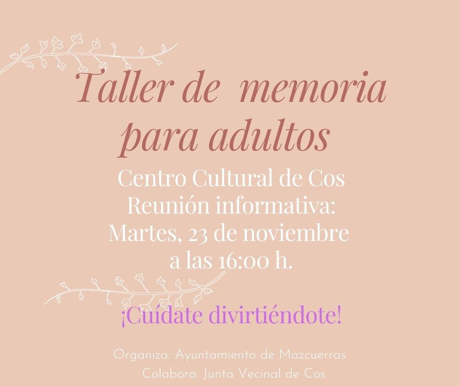 Taller de Memoria para adultos